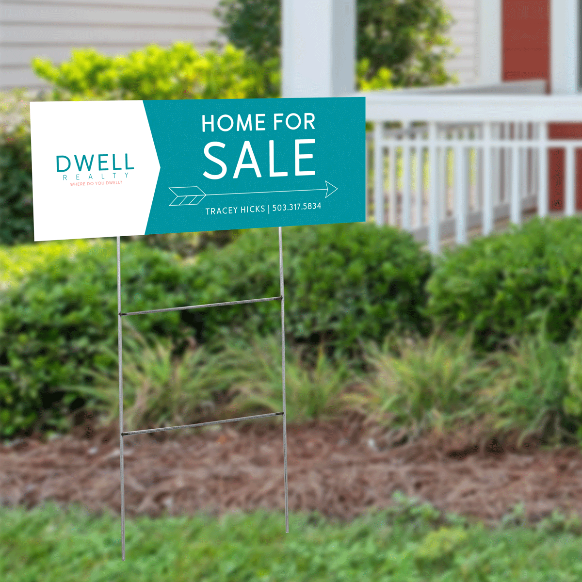 Personalized DWELL Real Estate Directionals