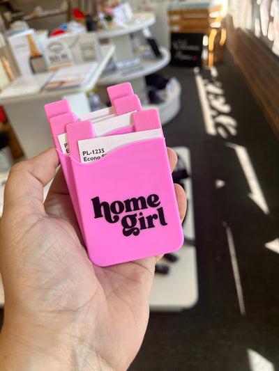 Phone Card Holder - Home Girl - Pink