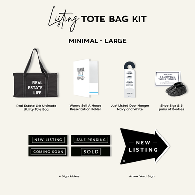 Listing Tote Bag Kit- Large (Minimal)