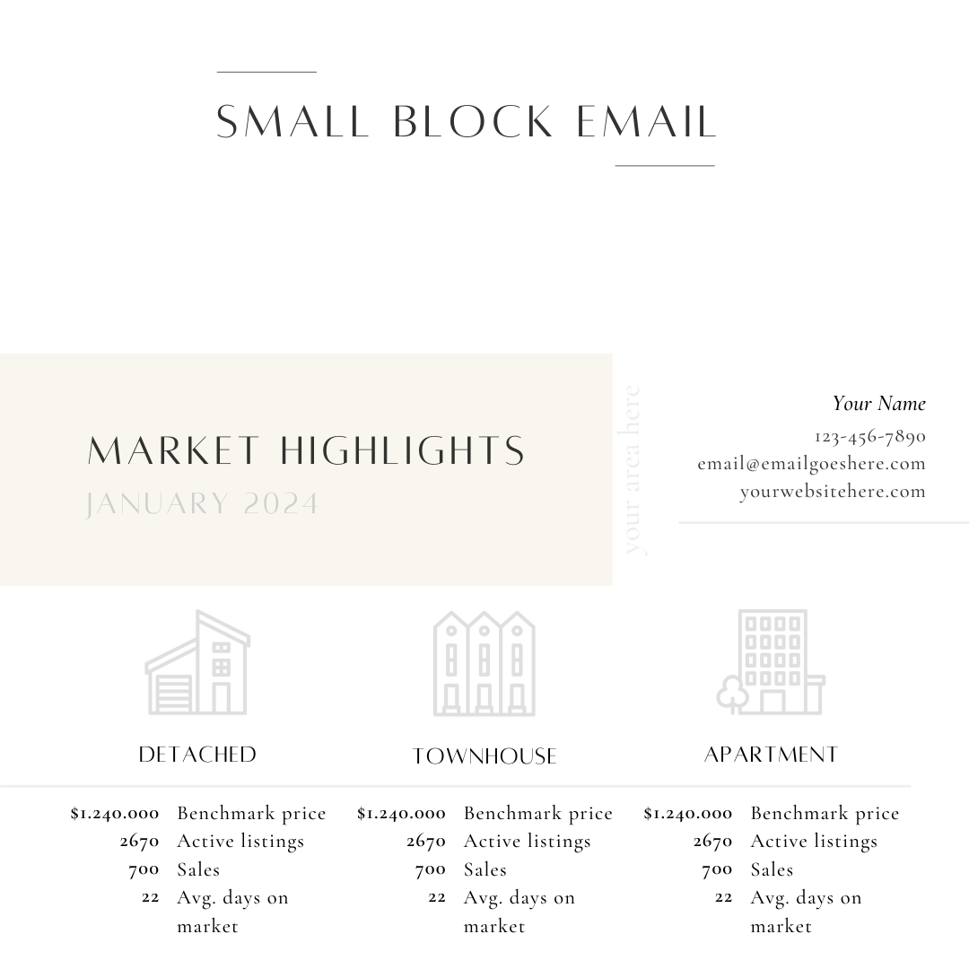 15 Market Stats Email Templates- Canva Editable Template