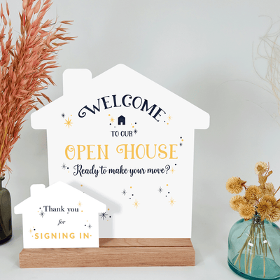 House-Shaped New Year's Welcome Sign - Kit