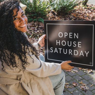 Open House Saturday - Minimal - Yard Sign