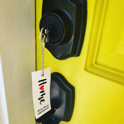 Personalized Canvas Key Tags