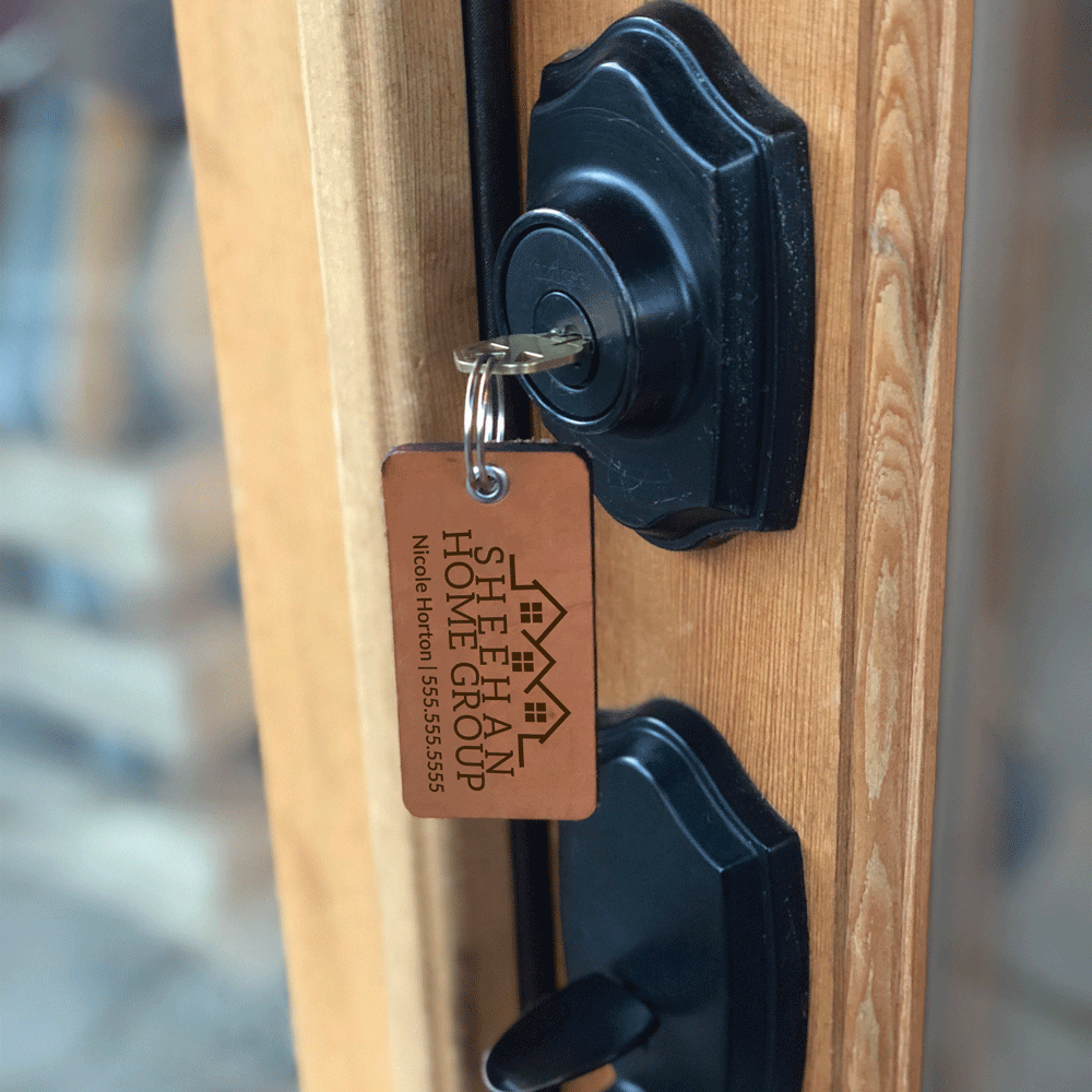 Personalized Leather Key Tags
