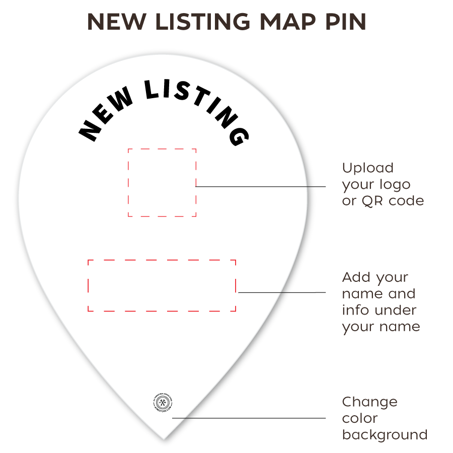 Personalized Listing Map Pin