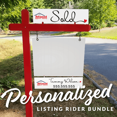 Personalized Listing Sign Rider Bundle