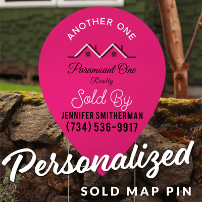 Personalized Sold Map Pin