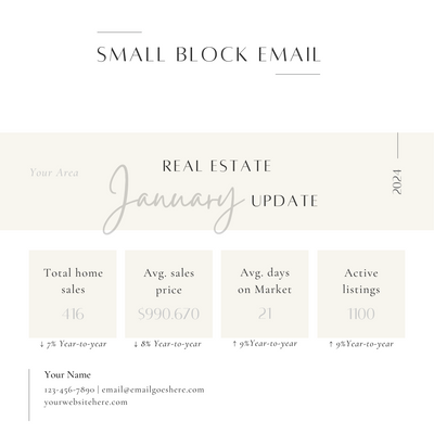15 Market Stats Email Templates- Canva Editable Template