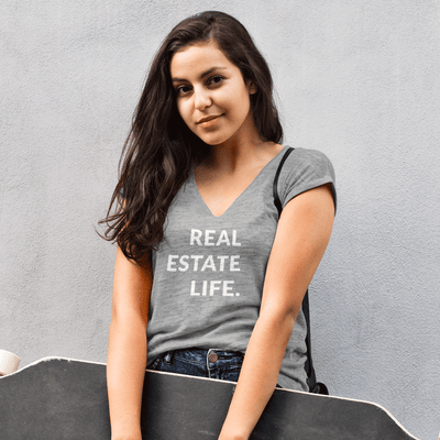 Women's V Neck - Real Estate Life