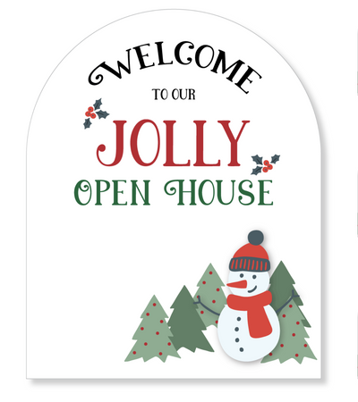 Arched Winter Holiday Welcome Sign - Kit