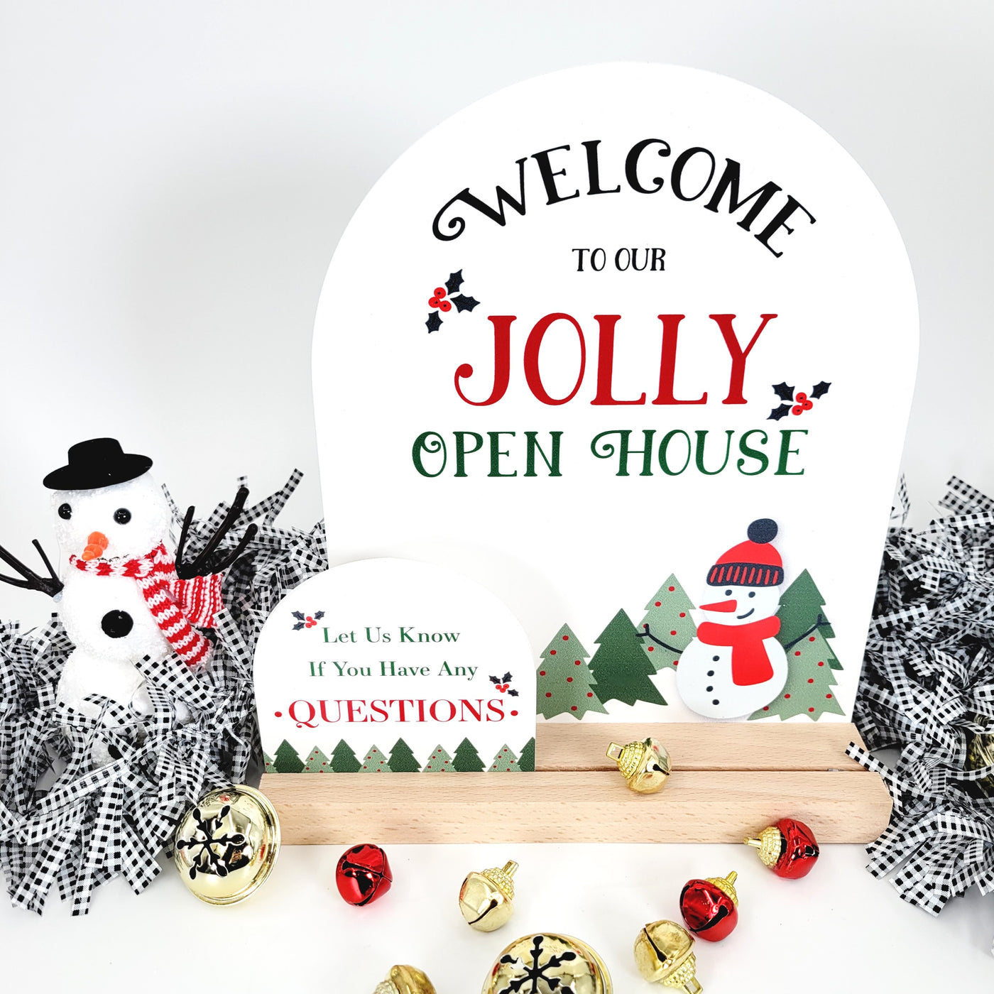 Arched Winter Holiday Welcome Sign - Kit