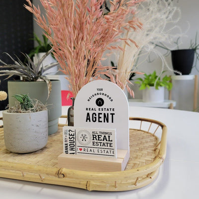 Arched Agent 4x5 Sign No.1 - All Things Real Estate