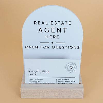 Arched Agent 4x5 Sign No.3 - All Things Real Estate