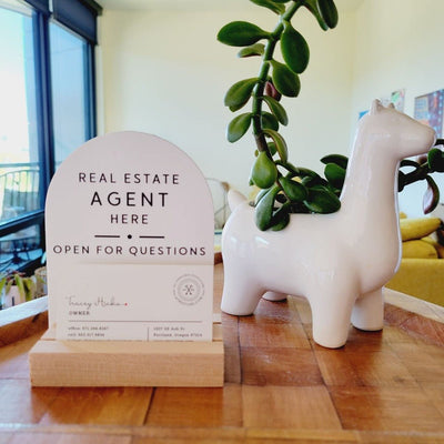 Arched Agent 4x5 Sign No.3 - All Things Real Estate