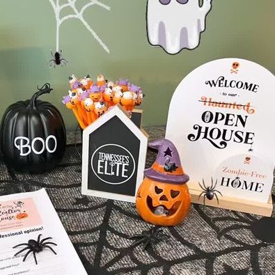 Arched Halloween Welcome Sign - Kit - All Things Real Estate