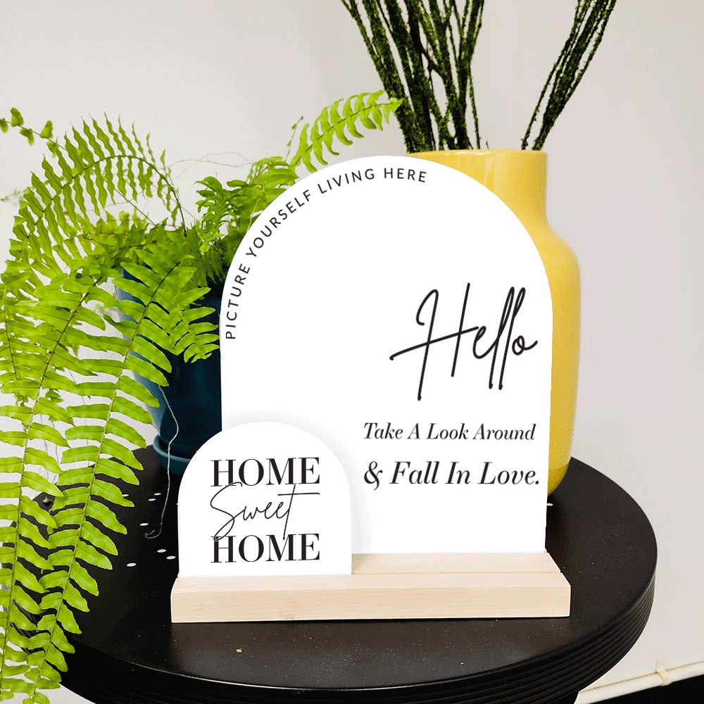 Arched Hello Sign - Kit No.2 - All Things Real Estate