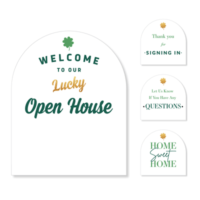 Arched St. Patricks Welcome Sign - Kit - All Things Real Estate