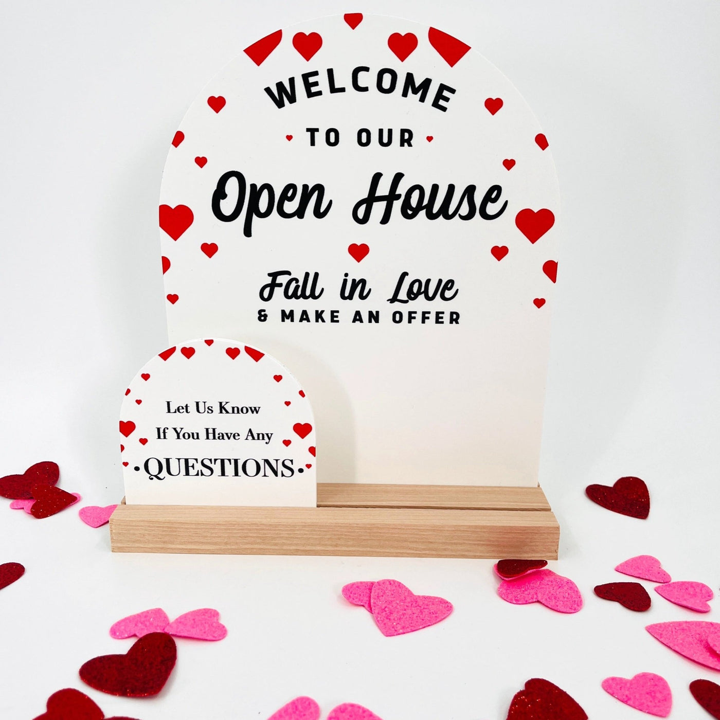 Arched Valentine Welcome Sign - Kit - All Things Real Estate