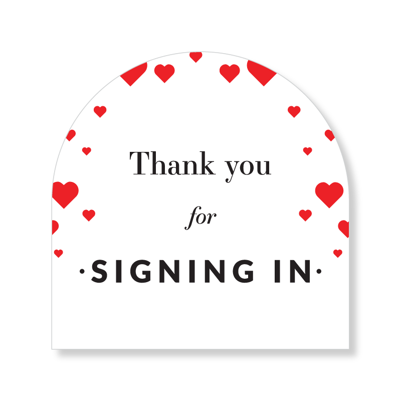 Arched Valentine Welcome Sign - Kit - All Things Real Estate