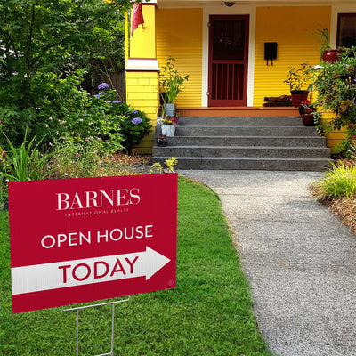 Barnes Real Estate - Open House - Yard Sign - All Things Real Estate