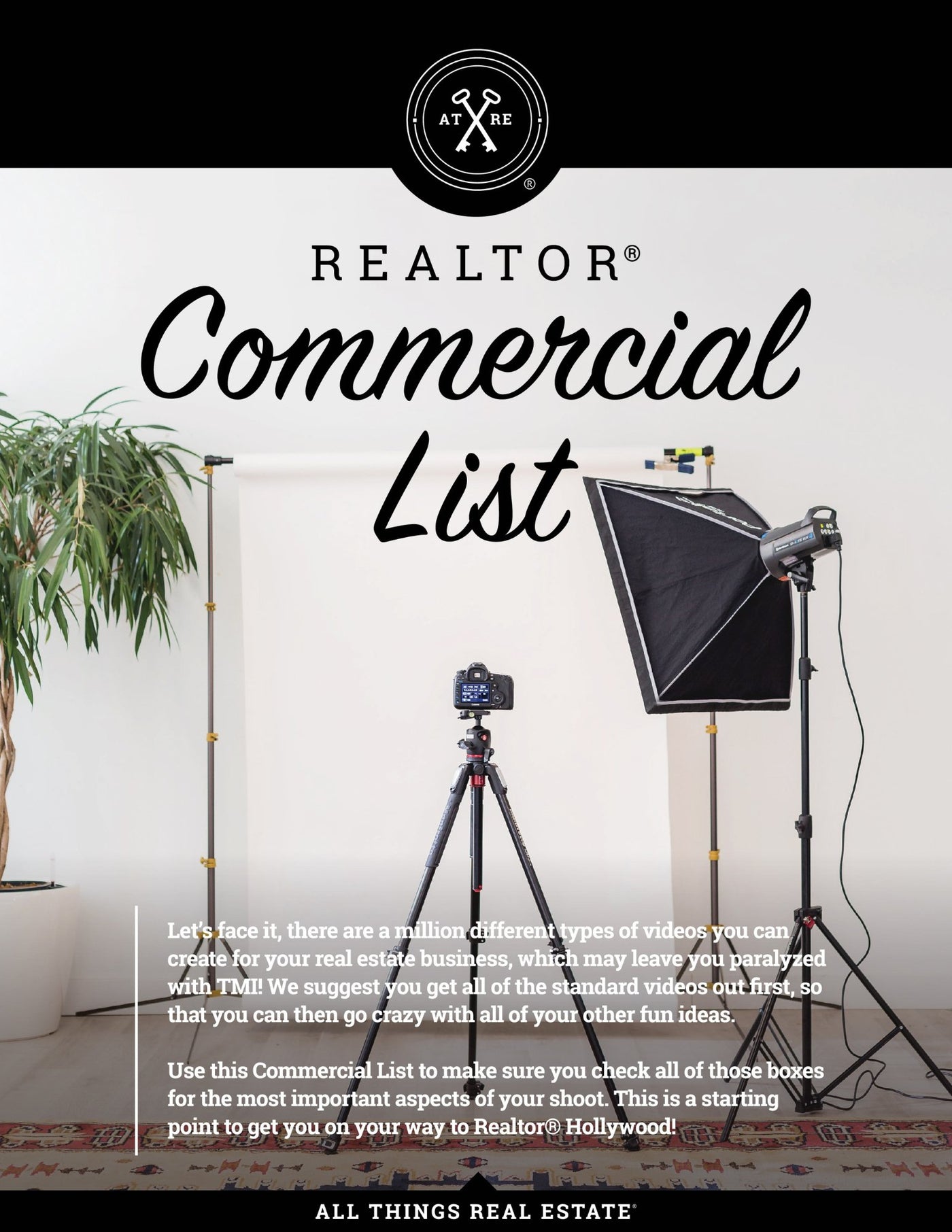 Creating Your Real Estate Agent Commercial Checklist - Instant Download - All Things Real Estate