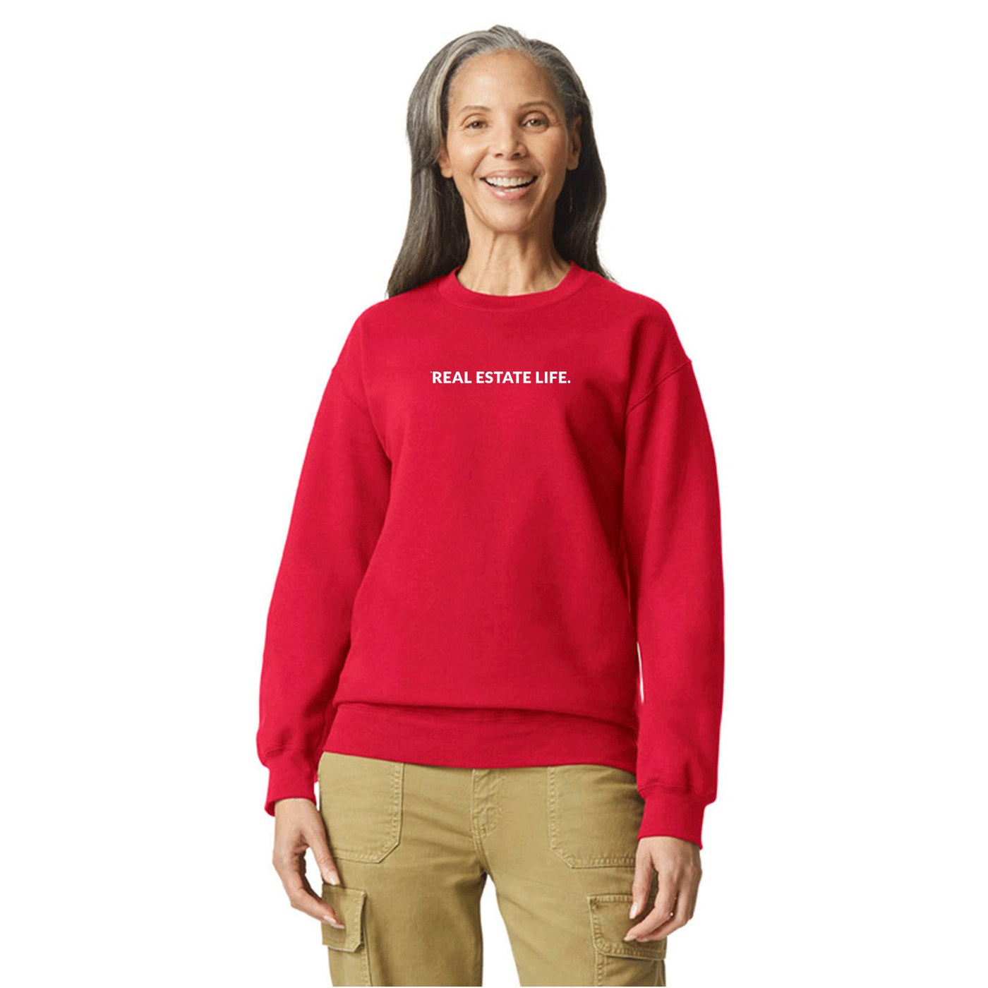 Crewneck - Real Estate Life.™- Red - All Things Real Estate
