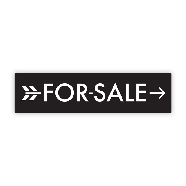 For Sale - Black w White Arrow - All Things Real Estate