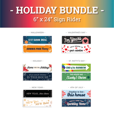 Holiday Sign Rider Bundle - All Things Real Estate
