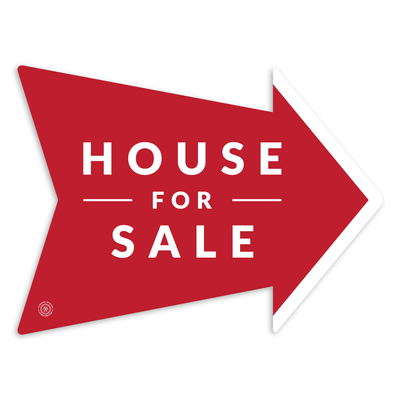House for Sale - Red Minimal - Arrow - All Things Real Estate