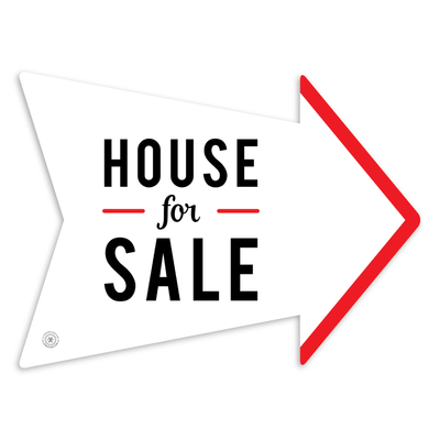 House for Sale (Script and Bold) Arrow - All Things Real Estate