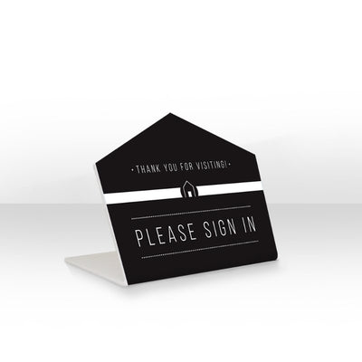 House shape Sign-in Sign - Black - All Things Real Estate