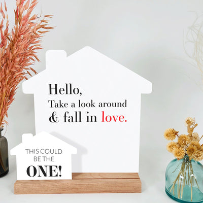 House-Shaped Hello Sign - Kit No.2 - All Things Real Estate