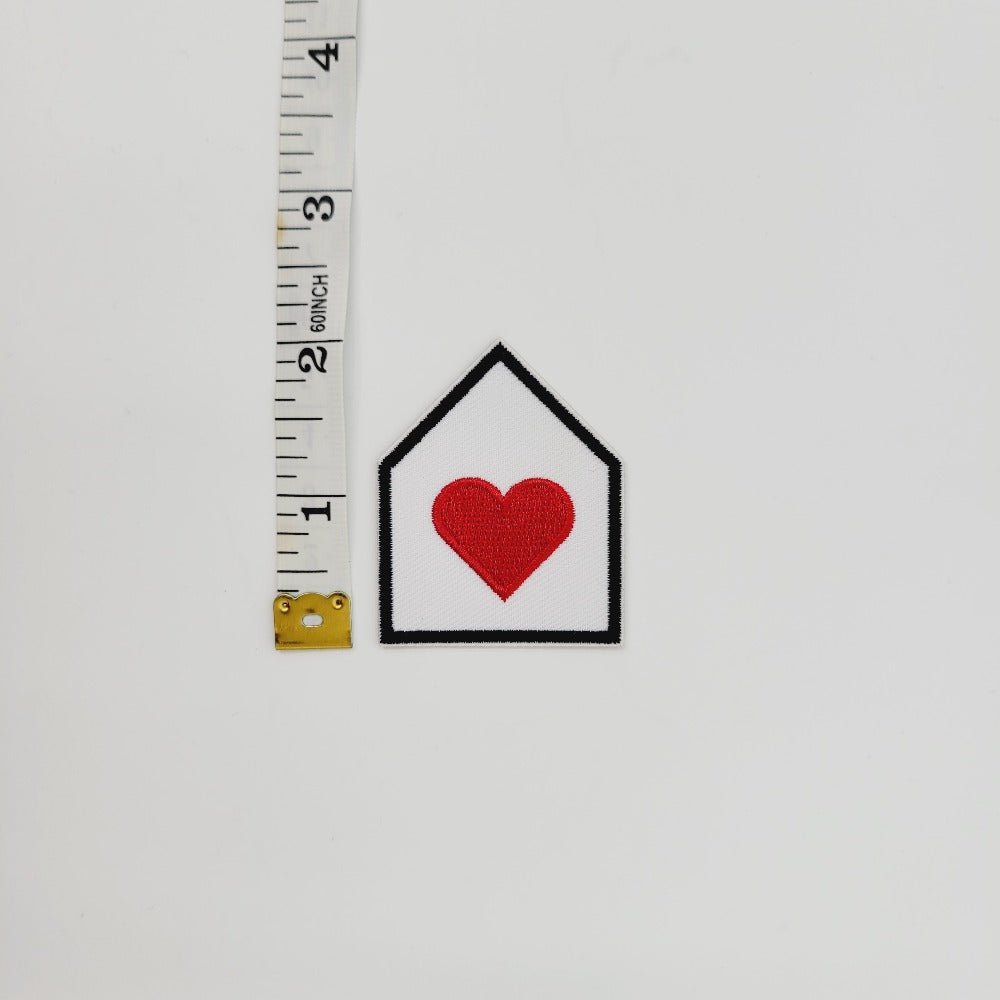 House with a Heart Iron or Sew On Patch - All Things Real Estate