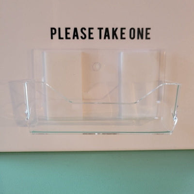 Indoor Acrylic Business Card Holder for Signs - All Things Real Estate