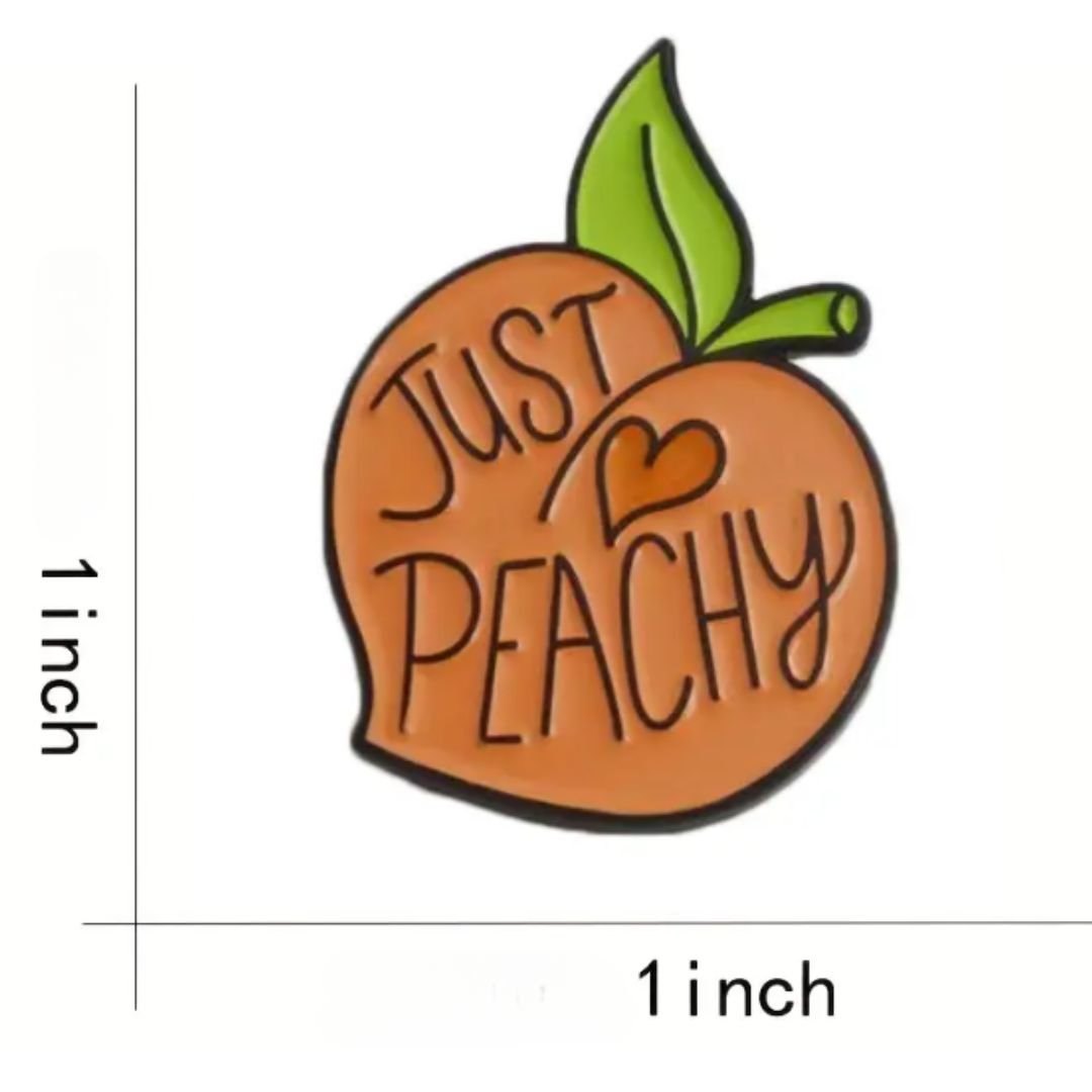 Just Peachy - Enamel Pin - All Things Real Estate