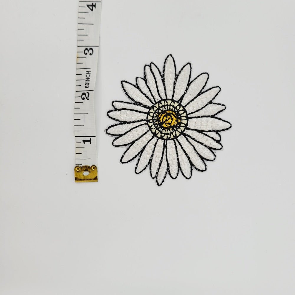 Large Daisy Iron or Sew On Patch - All Things Real Estate