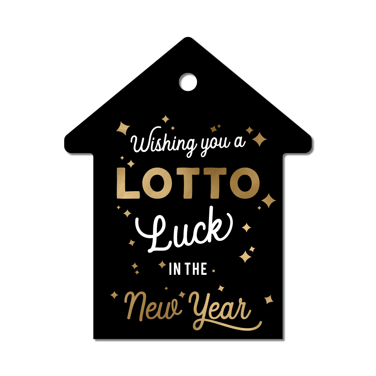 Lottery Ticket Holder - Holiday - Wishing You a Lotto Luck in the New Year - All Things Real Estate