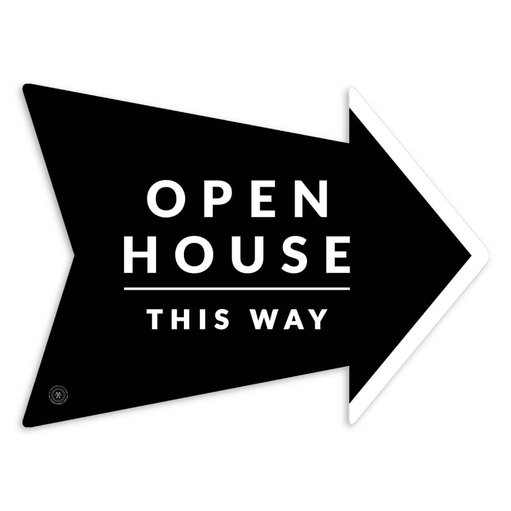 Open House This Way - Minimal - Arrow - All Things Real Estate