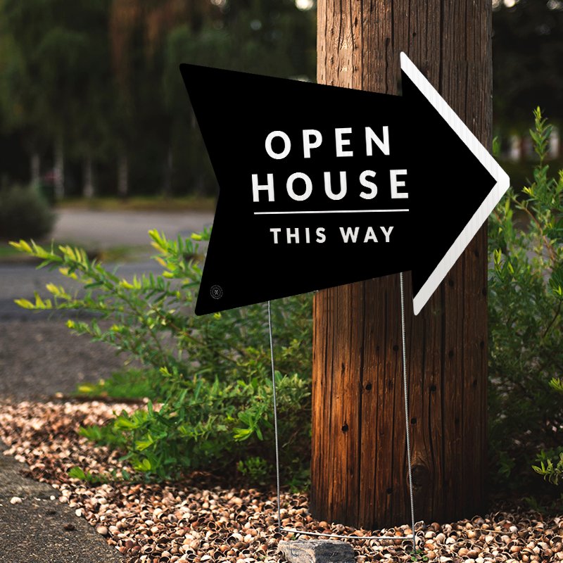 Open House This Way - Minimal - Arrow - All Things Real Estate