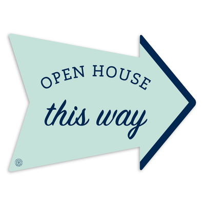 Open House This Way- Mint - Arrow - All Things Real Estate