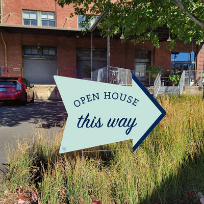 Open House This Way- Mint - Arrow - All Things Real Estate