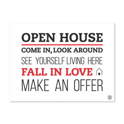 Open House Welcome Yard Sign No.1 - All Things Real Estate