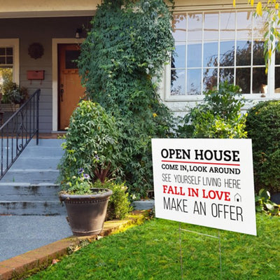 Open House Welcome Yard Sign No.1 - All Things Real Estate
