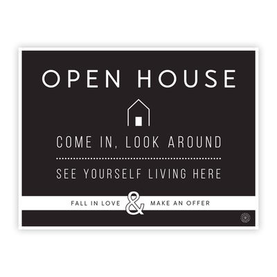 Open House Welcome Yard Sign No.6 - All Things Real Estate