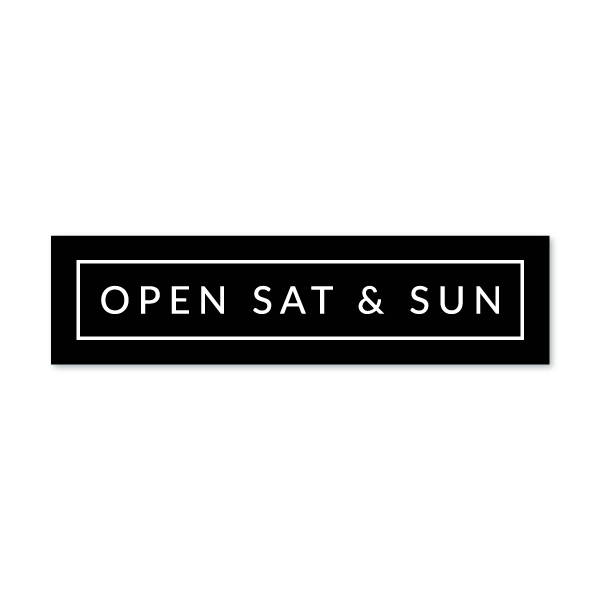 Open Sat & Sun - Minimal - All Things Real Estate