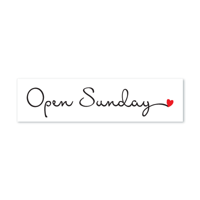 Open Sunday - Cursive - All Things Real Estate