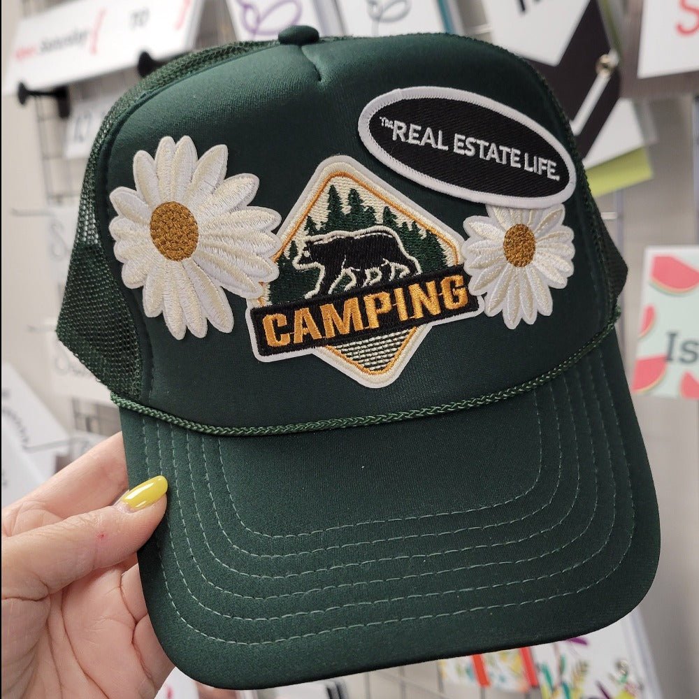 Patch Foam Trucker Hat - Real Estate Life. - Daisies - Camping - All Things Real Estate