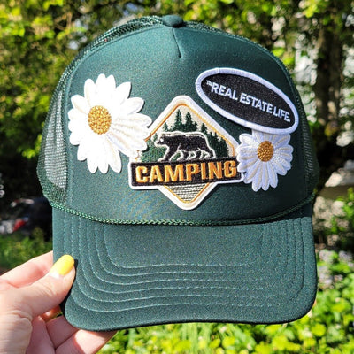 Patch Foam Trucker Hat - Real Estate Life. - Daisies - Camping - All Things Real Estate