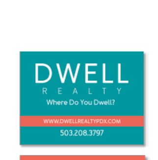 Personalized DWELL Real Estate Signage - All Things Real Estate