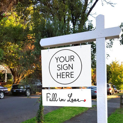 Pick 6 Sign Rider Bundle - Cursive with Heart - All Things Real Estate